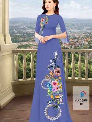Vải Áo Dài Hoa In 3D AD HLAD2979 43